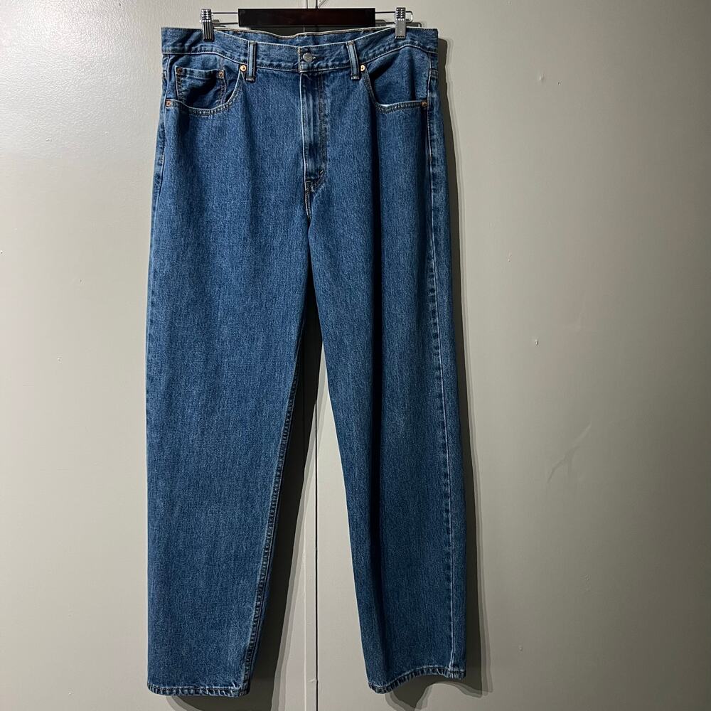 Levi's 550 Relaxed Straight Leg Work Wear Blue Denim Jeans | Men's Size 38X34 - Picture 1 of 9